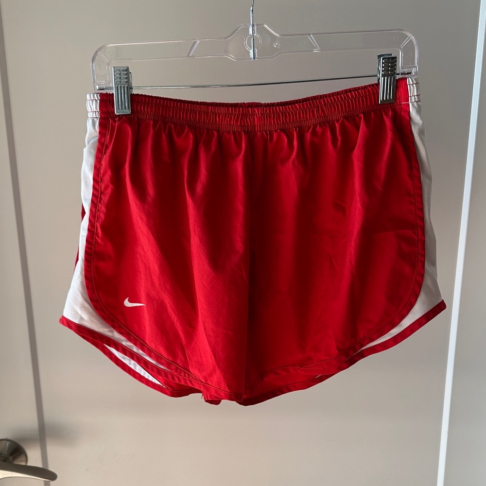 Nike Women's Vibrant Red Athletic Shorts